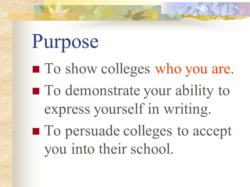 Personal Narrative Essay Assignment