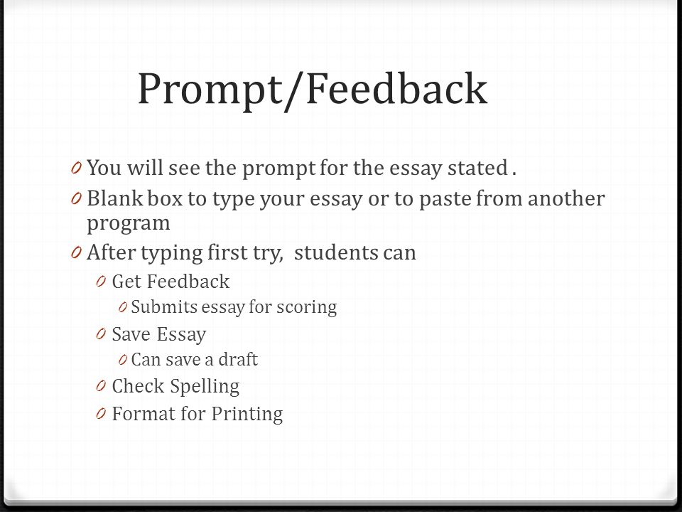 Type Your Essay