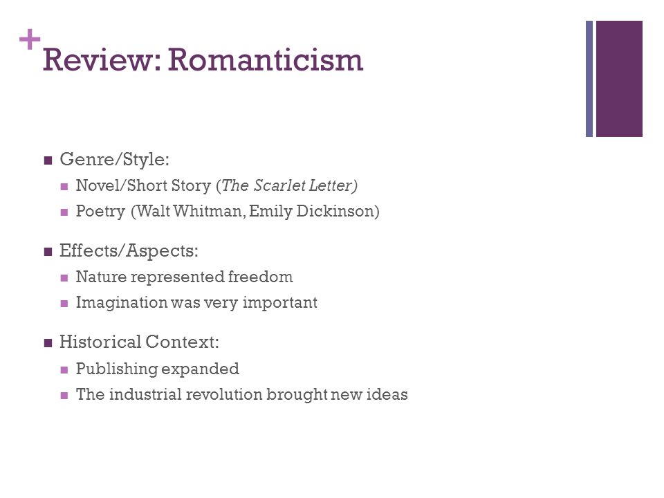 puritanism and romanticism in the scarlet puritanism and romanticism in the scarlet