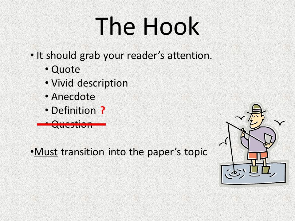 the hook of an essay