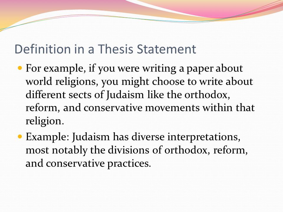 How To Write A Thesis For A Paper