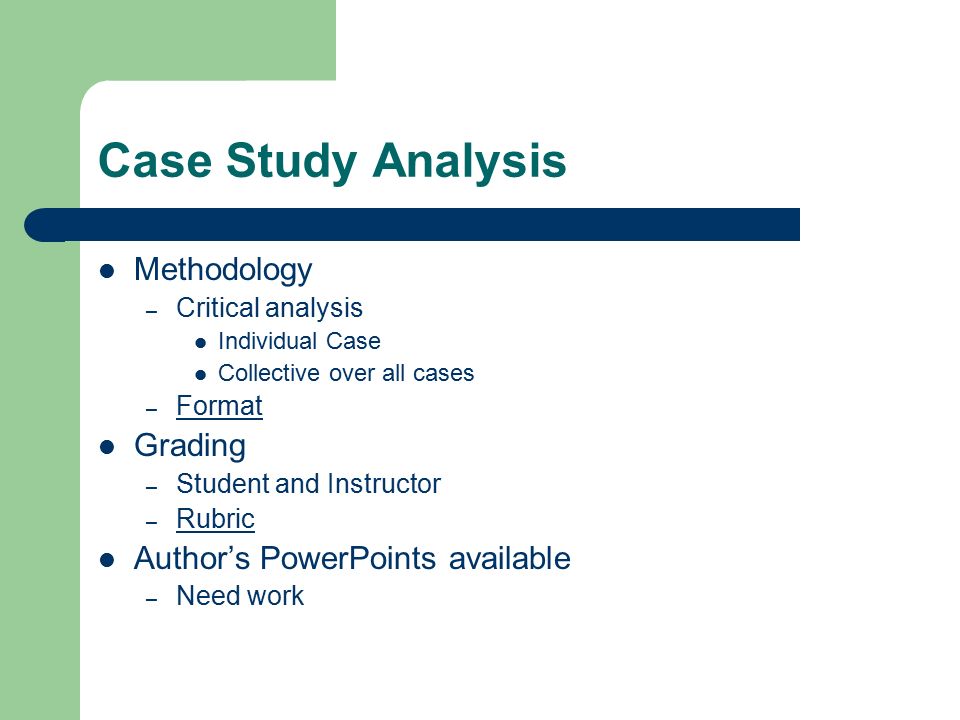Case study methodology