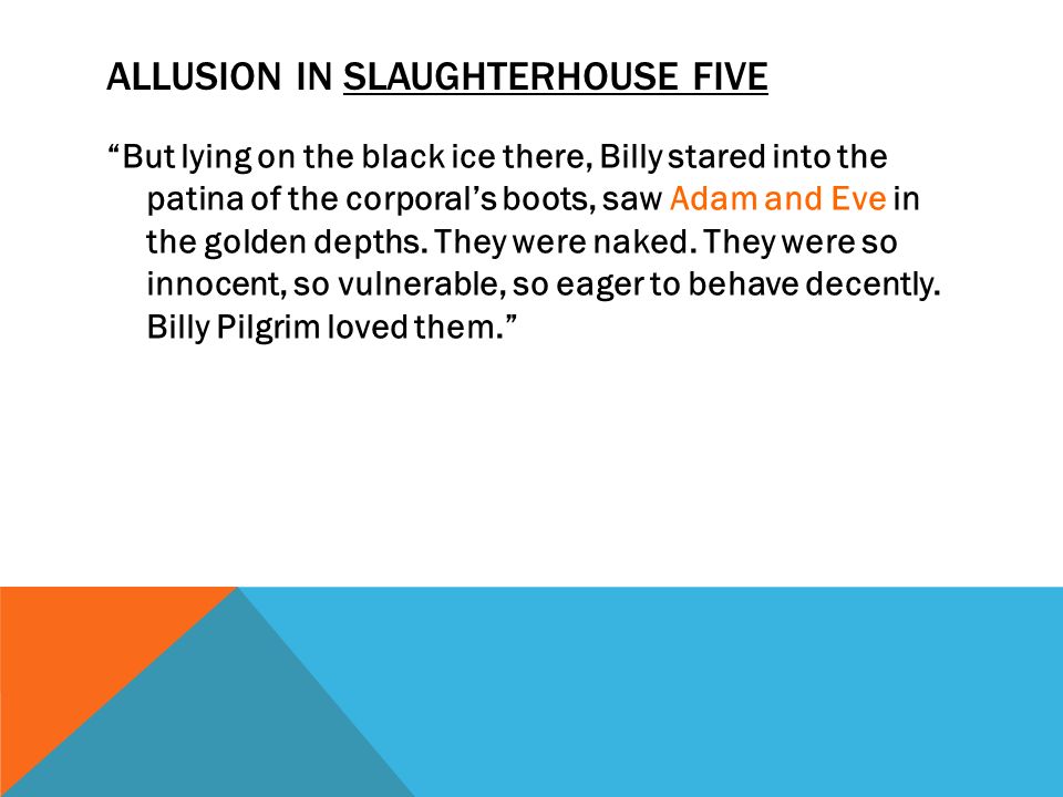 an analysis of tralfamadorians in kurt vonneguts slaughterhouse five Sample essay topic, essay writing: style analysis of kurt vonnegut on slaughterhouse five - 1564 words though war is a traumatizing and. an analysis of tralfamadorians in kurt vonneguts slaughterhouse five Sample essay topic, essay writing: style analysis of kurt vonnegut on slaughterhouse five - 1564 words though war is a traumatizing and.