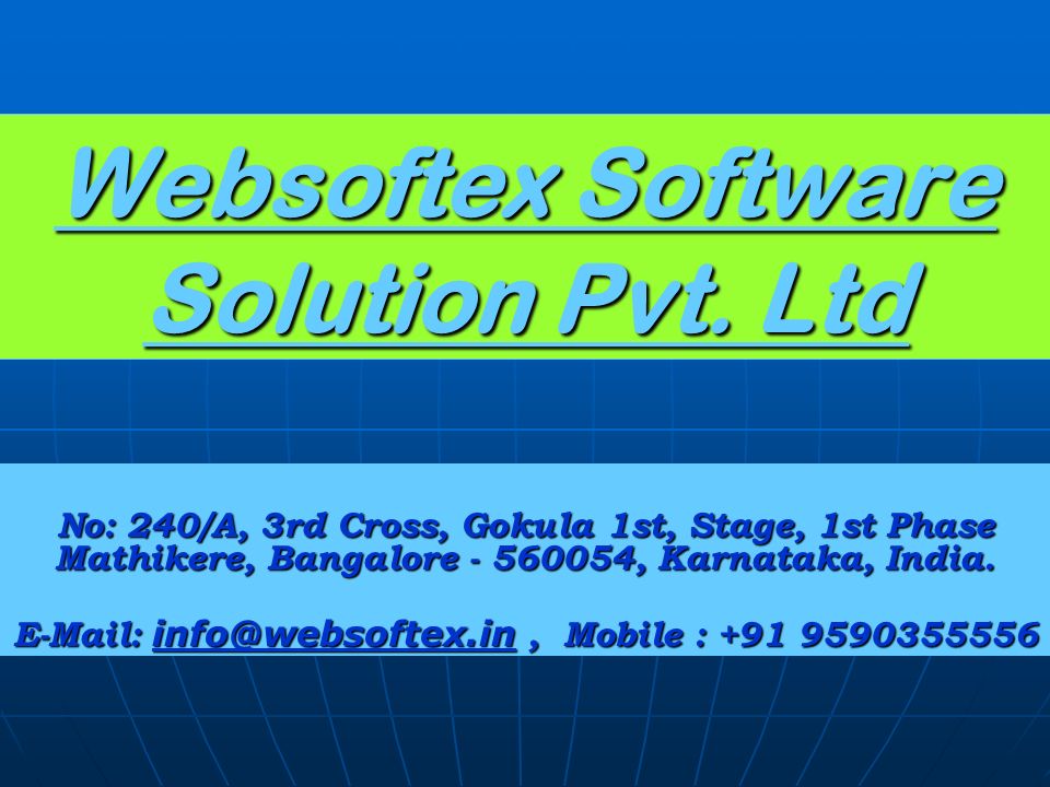 Websoftex Software Solution Pvt.