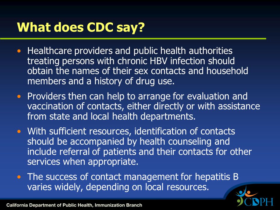 What does CDC say.