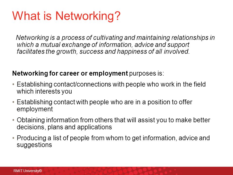 what is career networking