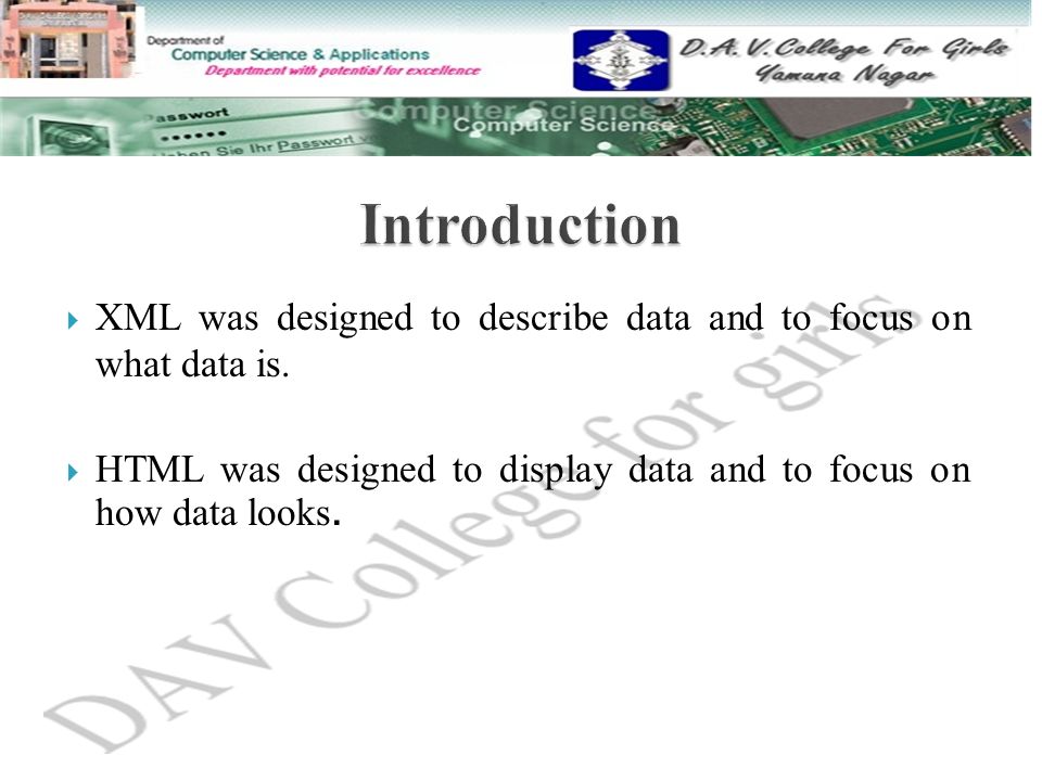 xml syntax