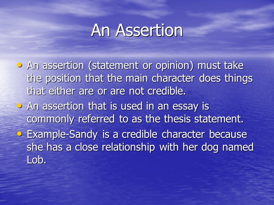 Persuasive Essay Map