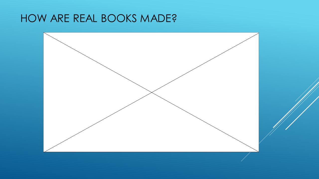 HOW ARE REAL BOOKS MADE