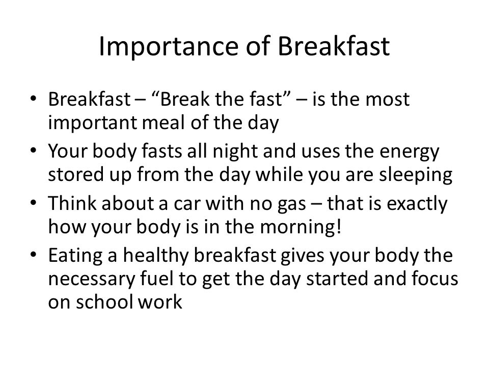 Image result for breakfast importance