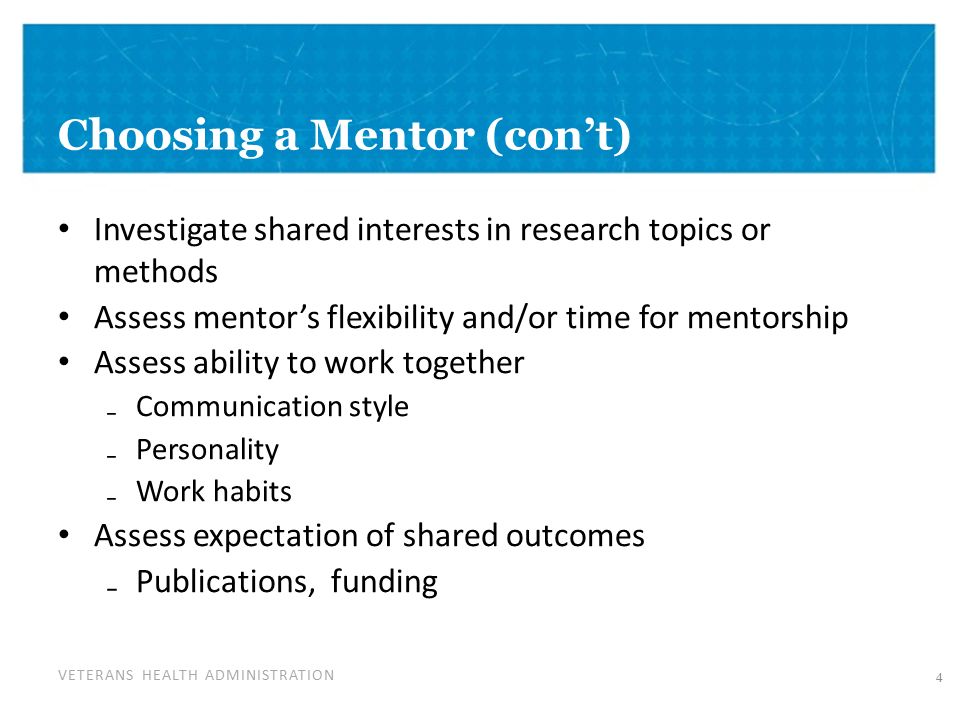 work mentor