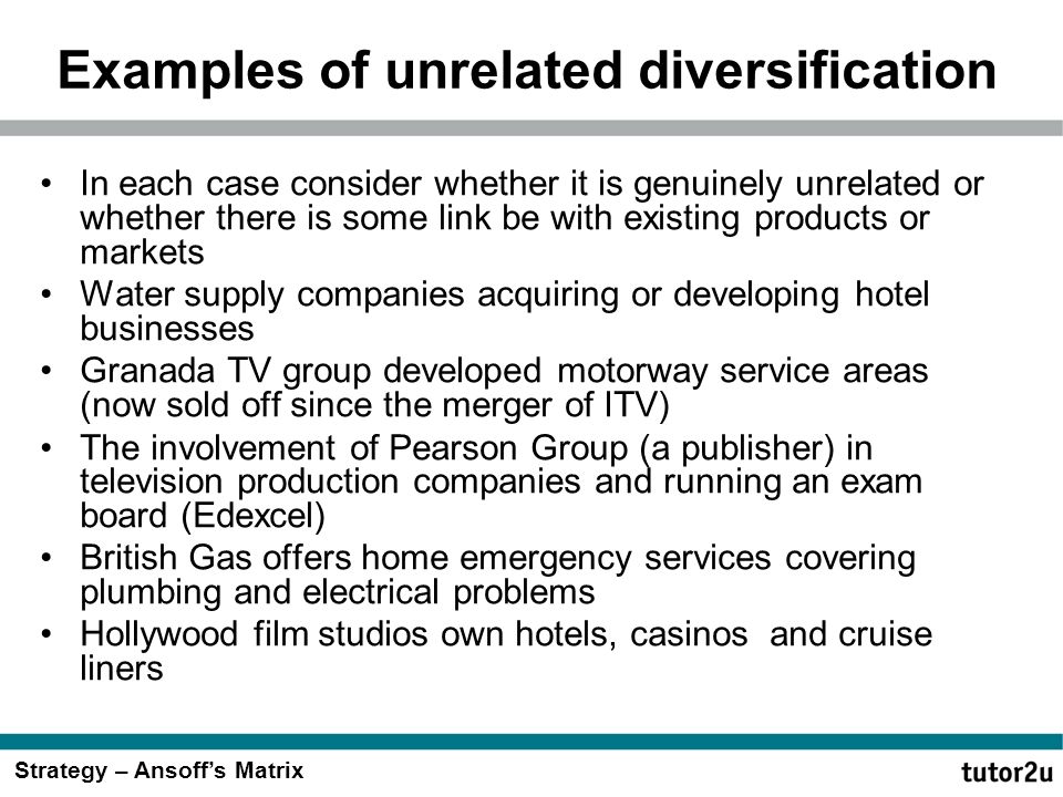 unilever unrelated diversification unilever unrelated diversification