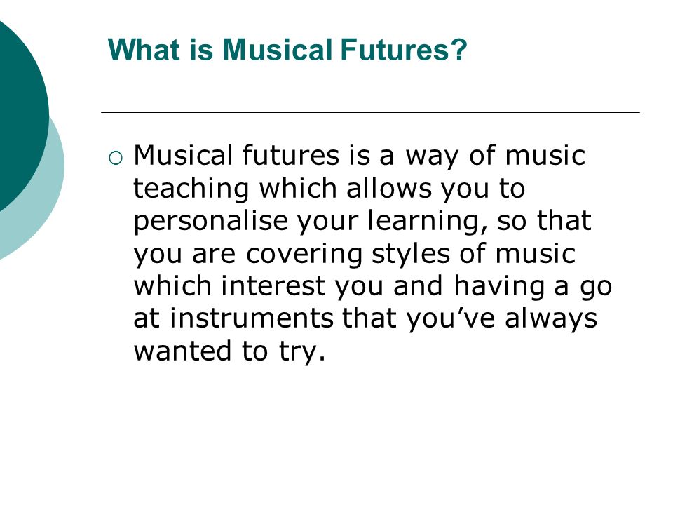 What is Musical Futures.