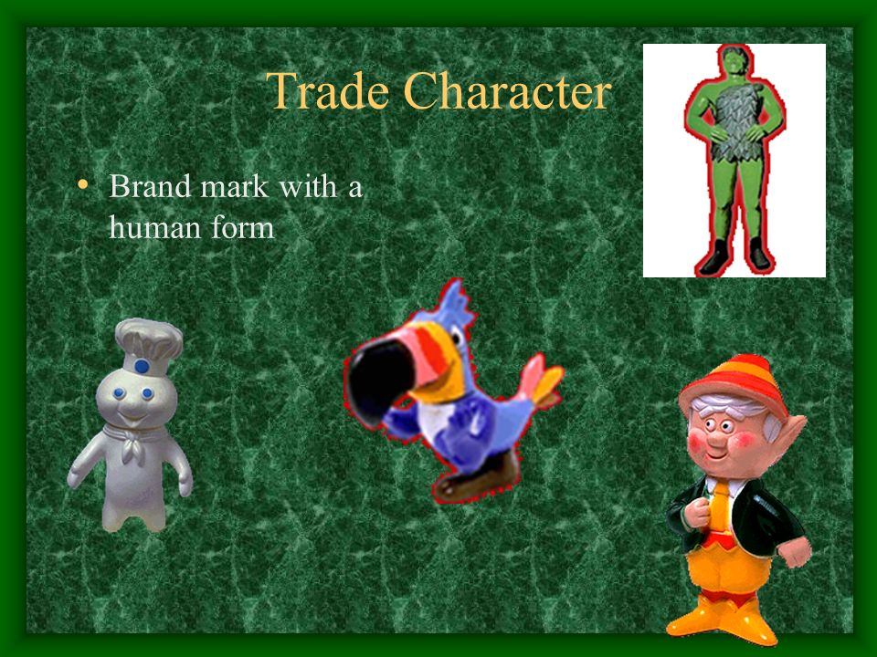 Trade Character Brand mark with a human form