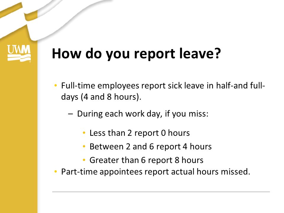 How do you report leave.