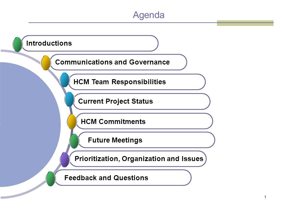 team agenda