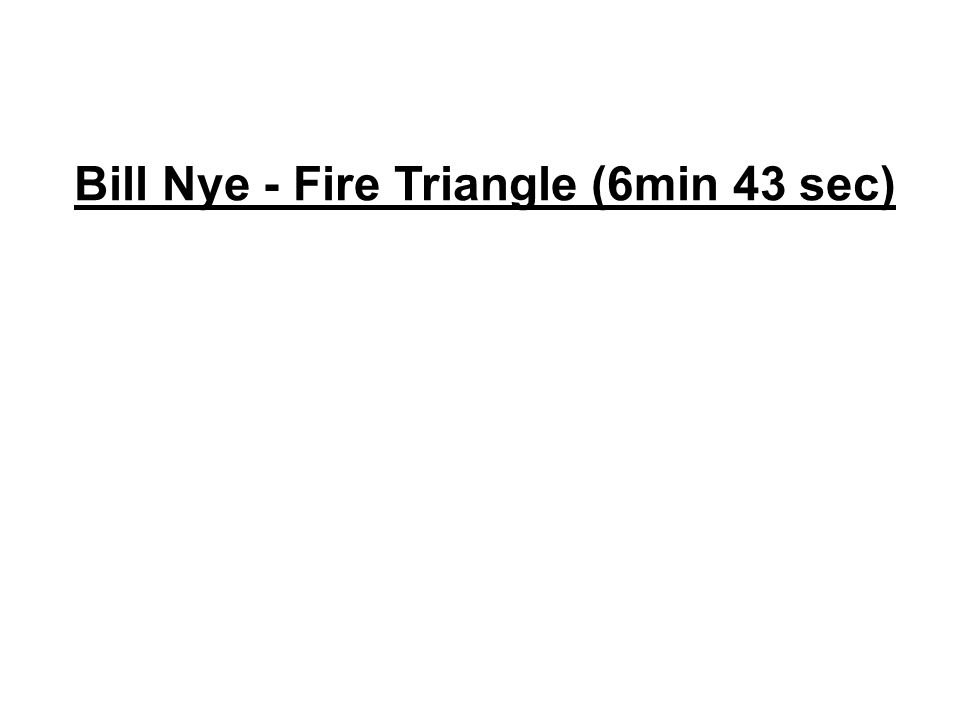 Bill Nye - Fire Triangle (6min 43 sec)