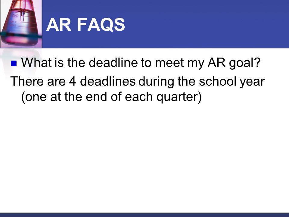 AR FAQS How is my AR goal determined It is based on your STAR test score.