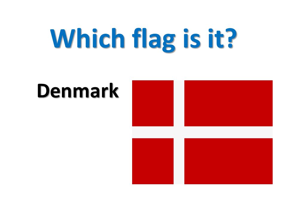Which flag is it Denmark