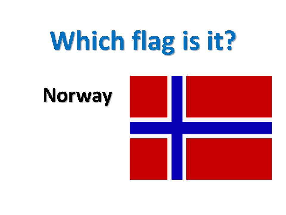 Which flag is it Norway