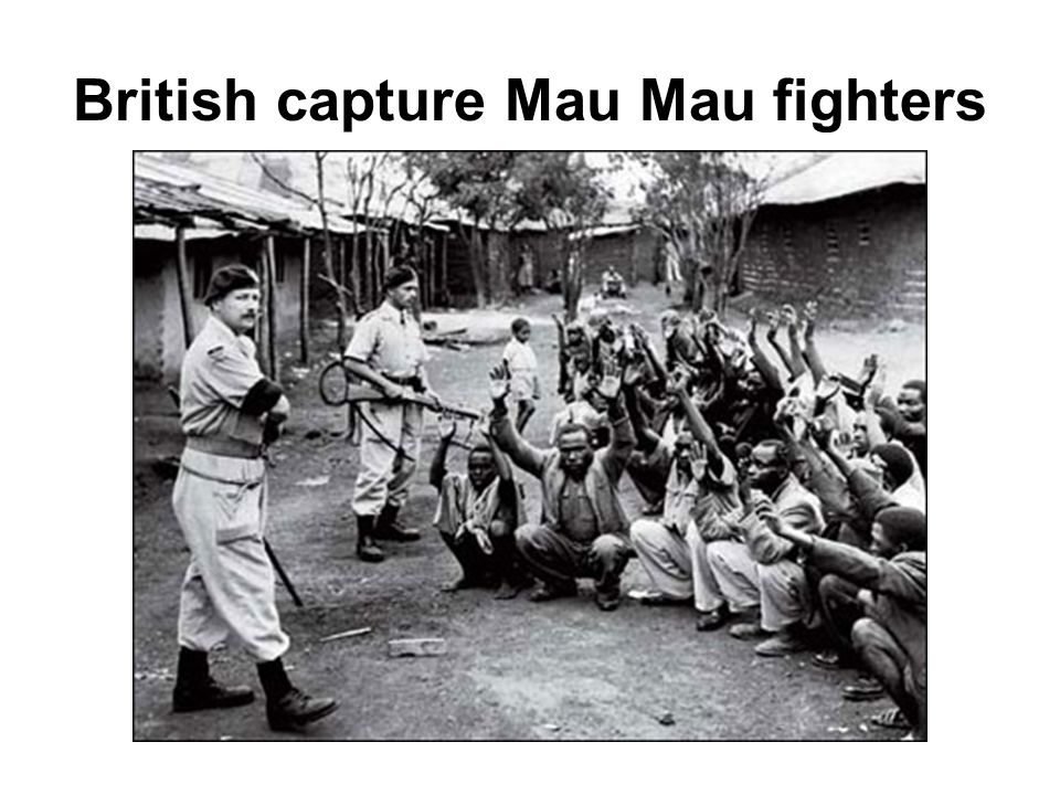 British capture Mau Mau fighters