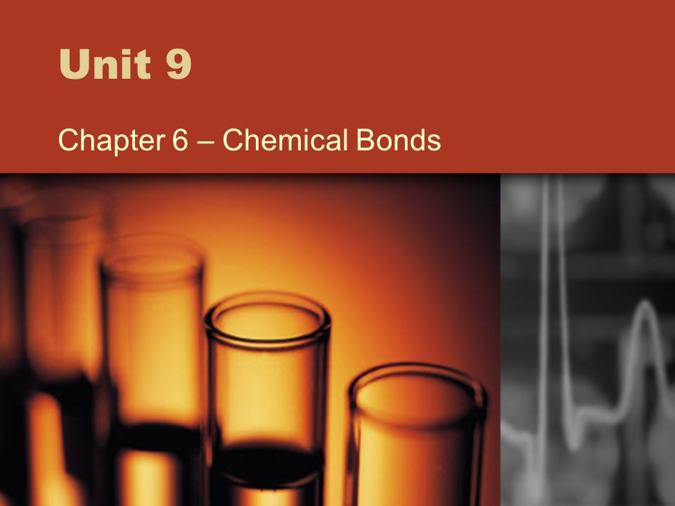 Unit 9 Chapter 6 – Chemical Bonds