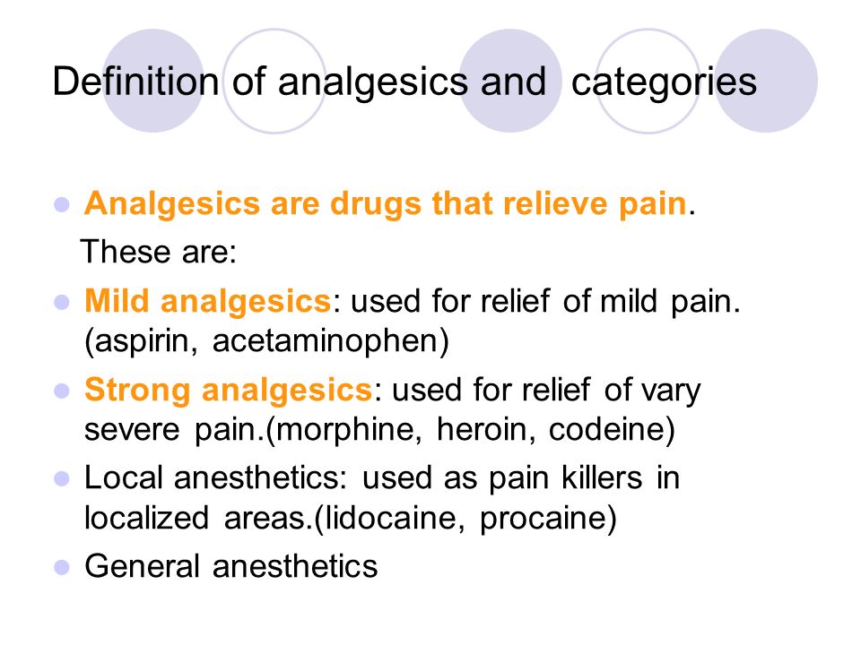 Local anesthesia and tylenol