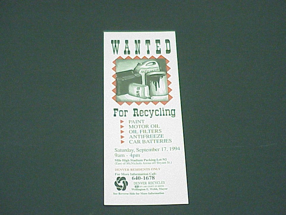 denver household hazardous waste management program city and county city and county of denver public works