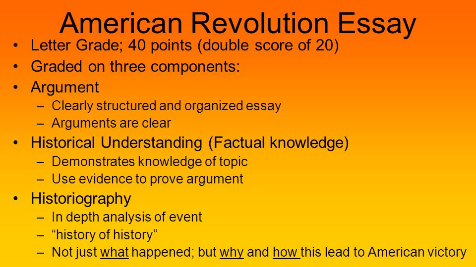 how revolutionary was the american revolution essay Teacher's edition for the american revolution with discussion & essay questions designed by master teachers and experts who have taught the american revolution. how revolutionary was the american revolution essay Teacher's edition for the american revolution with discussion & essay questions designed by master teachers and experts who have taught the american revolution.
