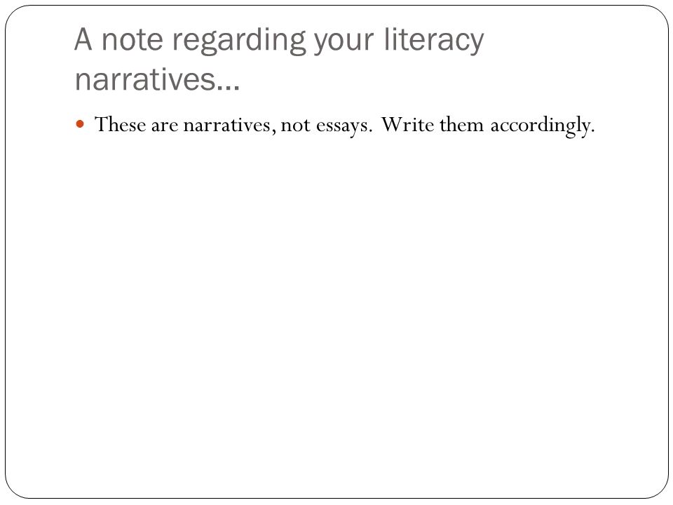 Literacy Narrative Essay