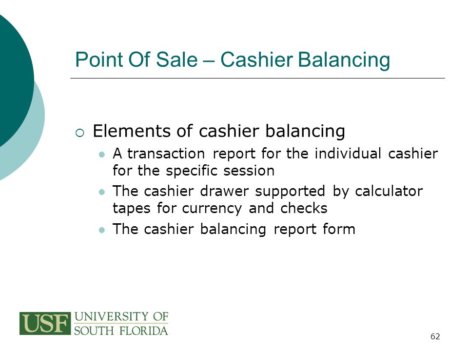 cashier balancing
