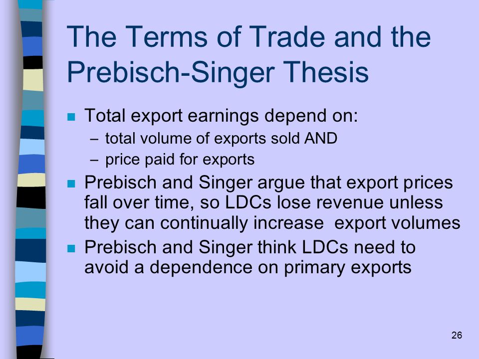 prebisch singer and myrdal thesis Itis now more than twenty years since prebisch, singer and myrdal announced the thesis that the poverty of the poor countries is largely the result of bad and worsening terms of trade between their. prebisch singer and myrdal thesis Itis now more than twenty years since prebisch, singer and myrdal announced the thesis that the poverty of the poor countries is largely the result of bad and worsening terms of trade between their.