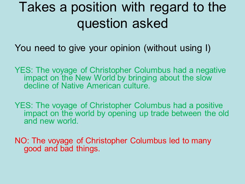 Columbus Essay