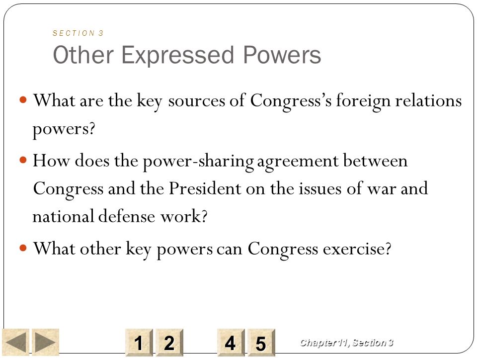 What are expressed powers?