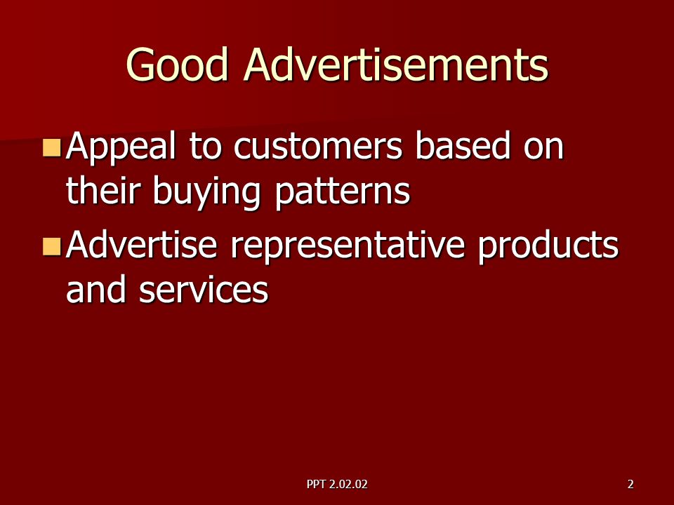 ppt characteristics of good and poor advertisements ppt ppt download good advertisements