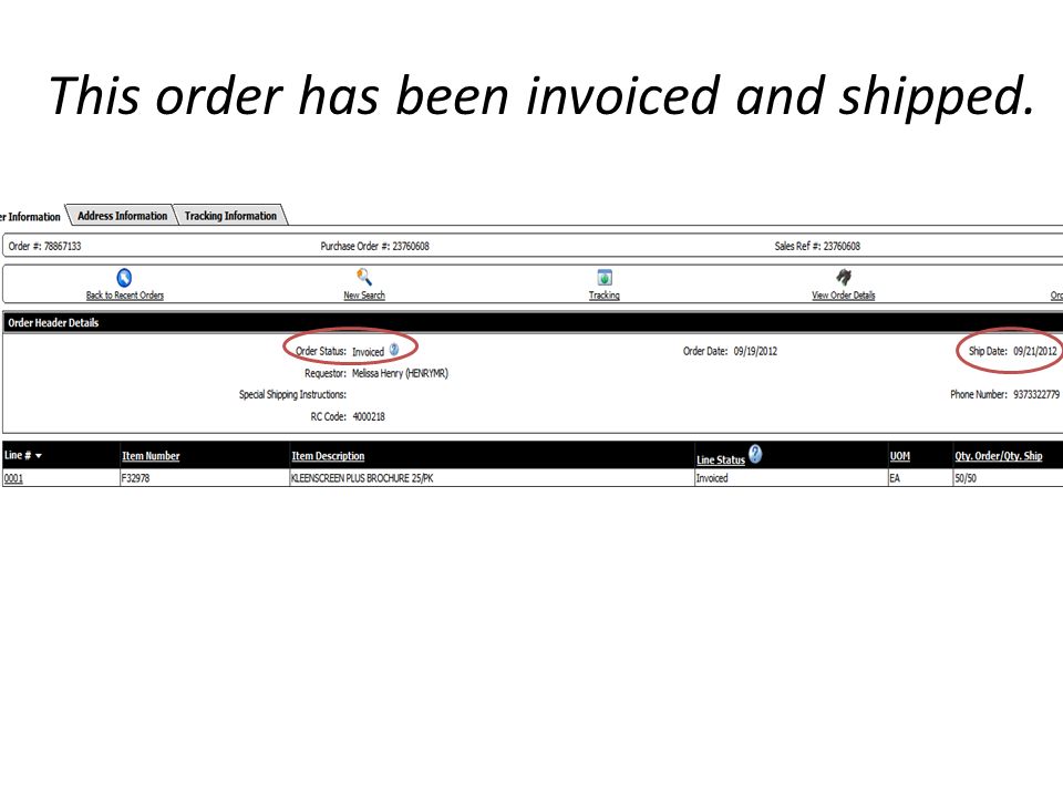 This order has been invoiced and shipped.