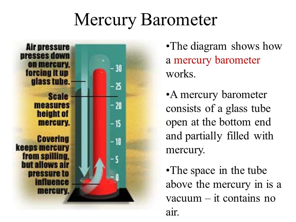 warm up what is the source of energy that drives convection within how a mercury barometer works