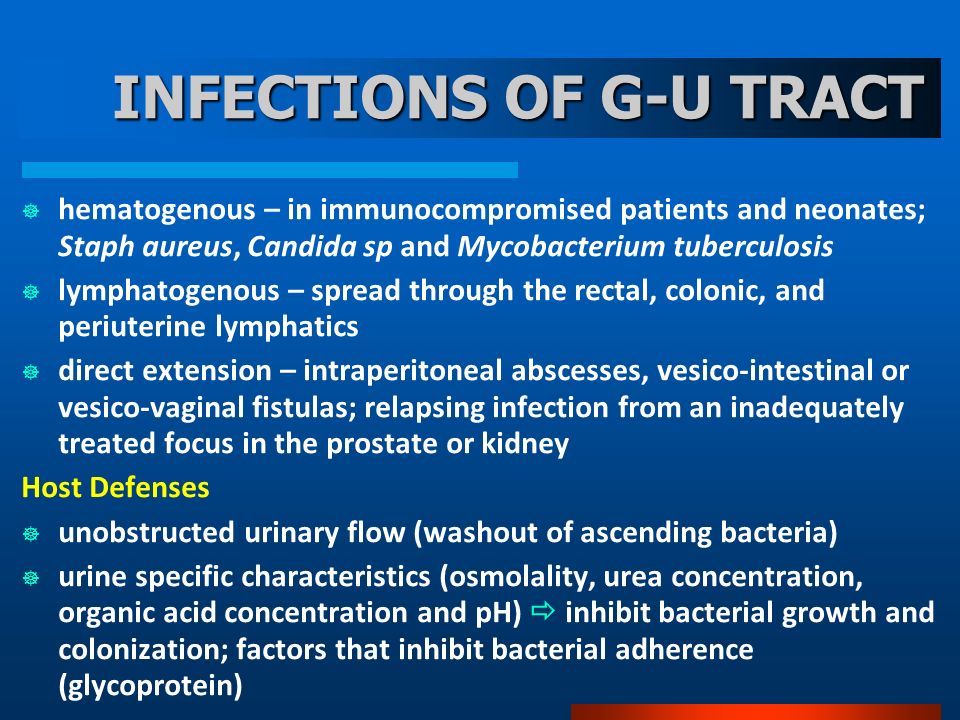 Acending bacterial vaginal infection