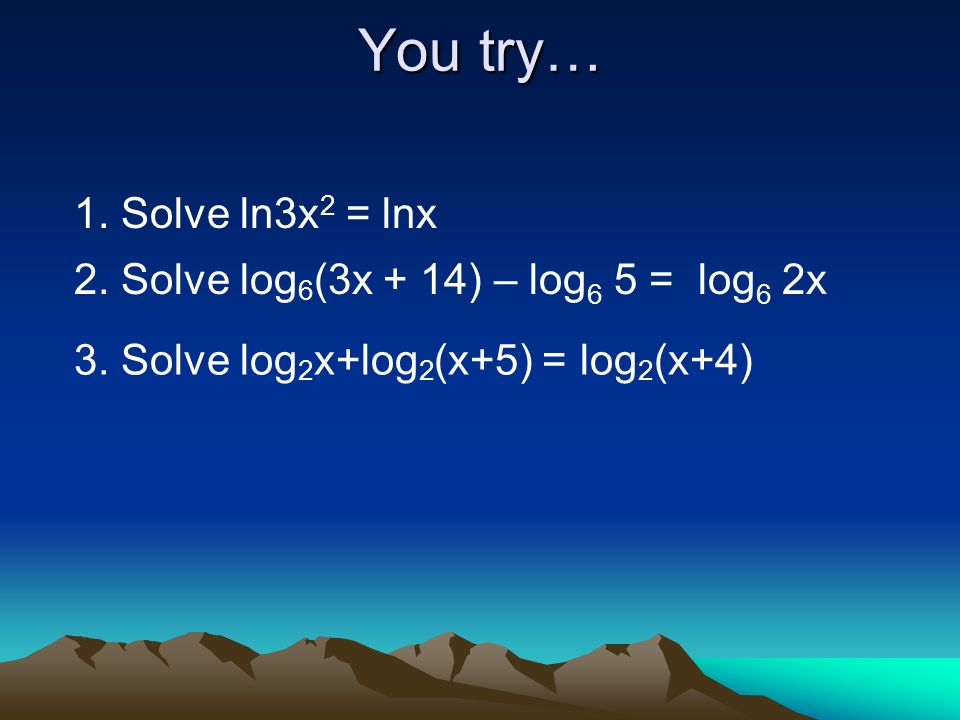 5 4 Exponential Logarithmic Equations Strategies And Practice 10 Double Sided Log Equations