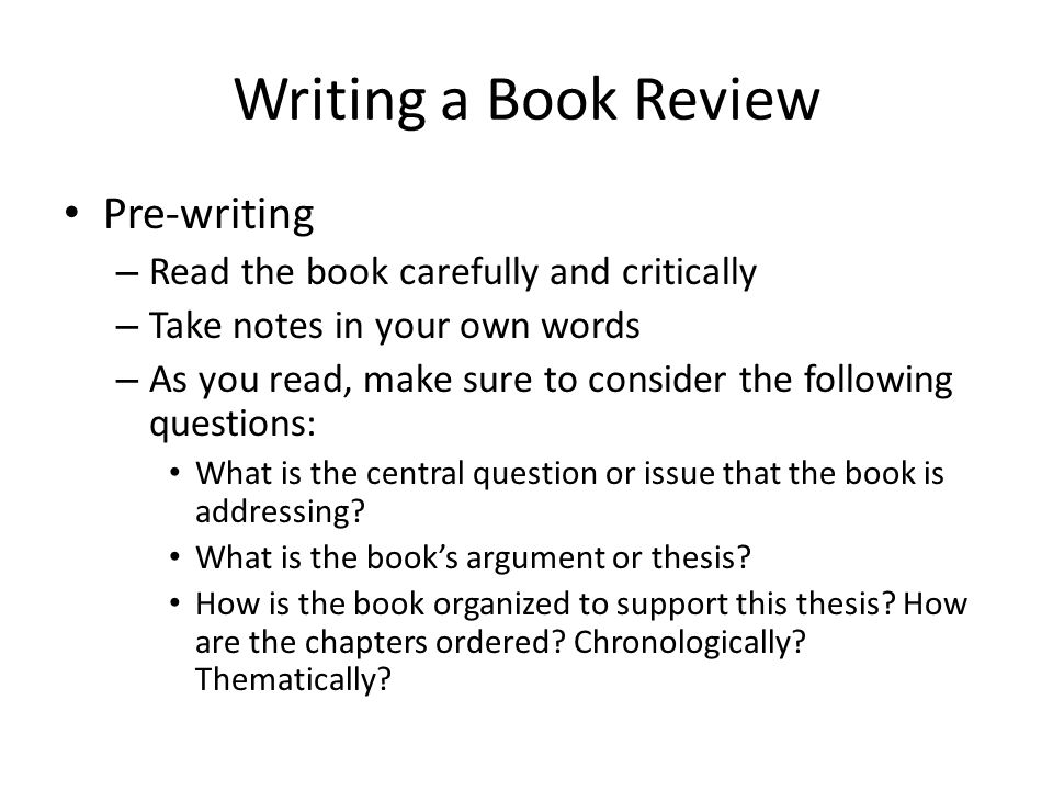 good book review thesis Guidelines for writing review essays on reading a book § read the preface, looking for statement of major purpose, perspective, and themes § then read the entire book thoroughly. good book review thesis Guidelines for writing review essays on reading a book § read the preface, looking for statement of major purpose, perspective, and themes § then read the entire book thoroughly.