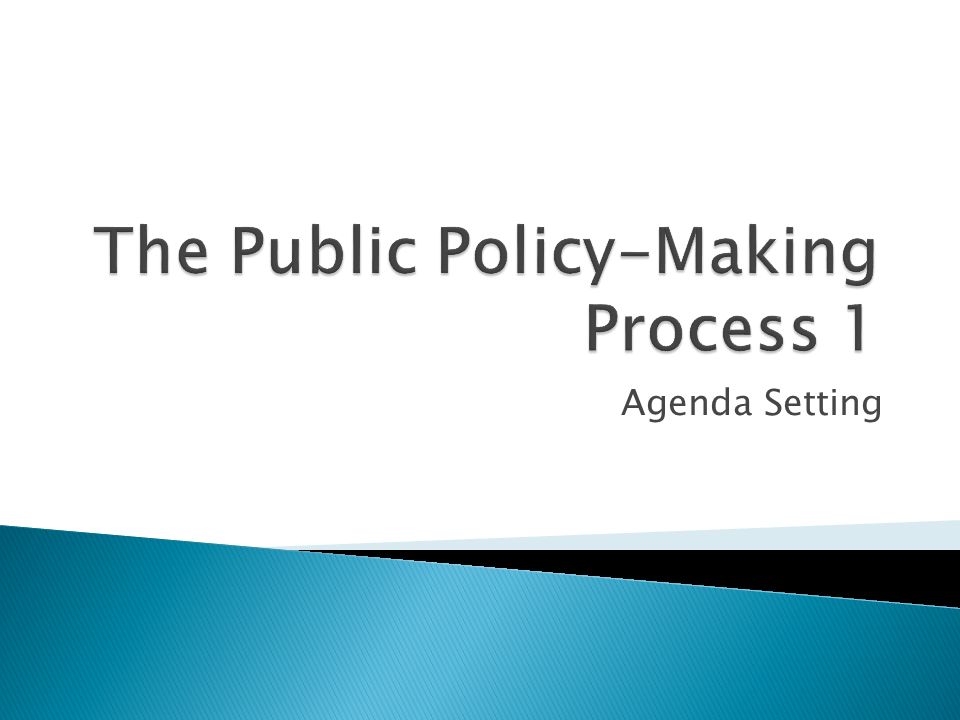 agenda setting definition