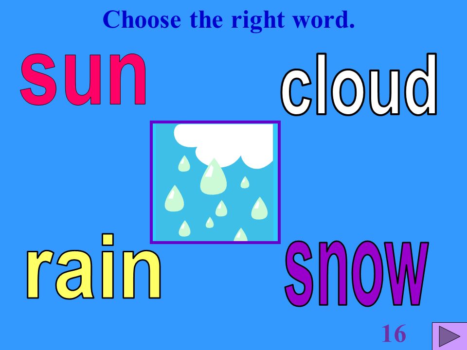 Choose the right word. 15