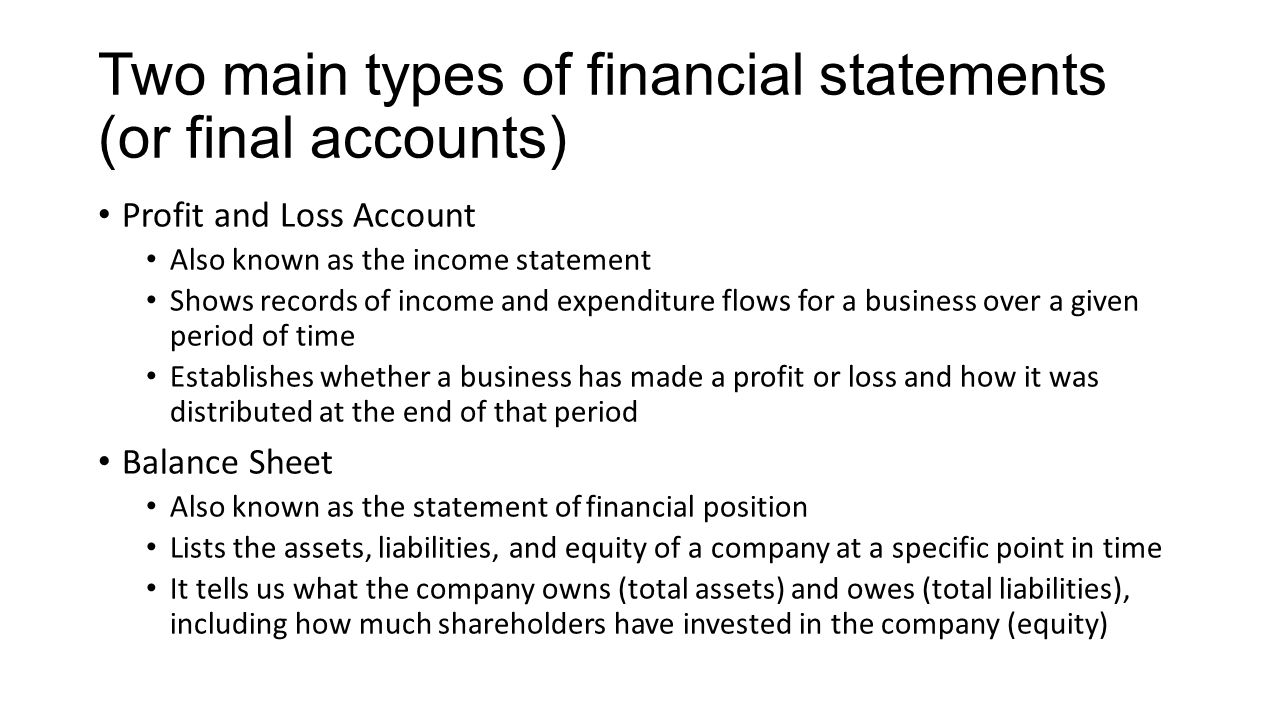 the income statement is also known as