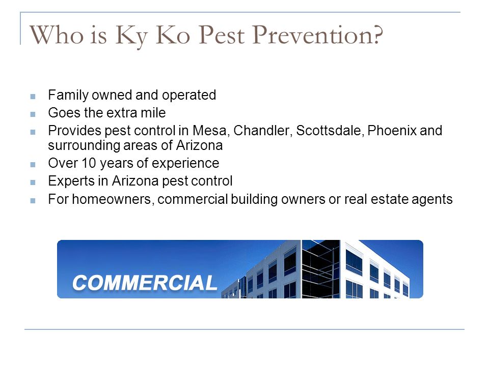 Who is Ky Ko Pest Prevention.