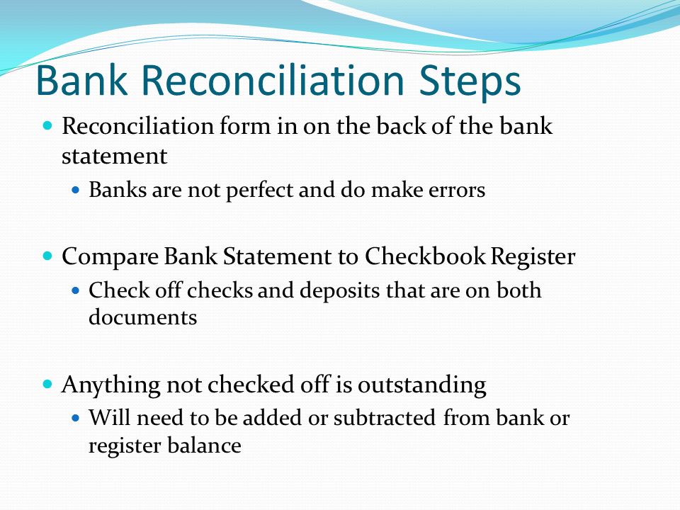 check reconciliation form