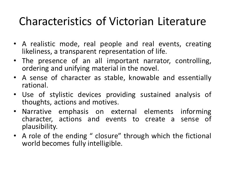 victorian novel characteristics victorian novel characteristics