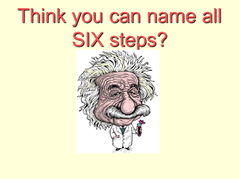 Think you can name all SIX steps