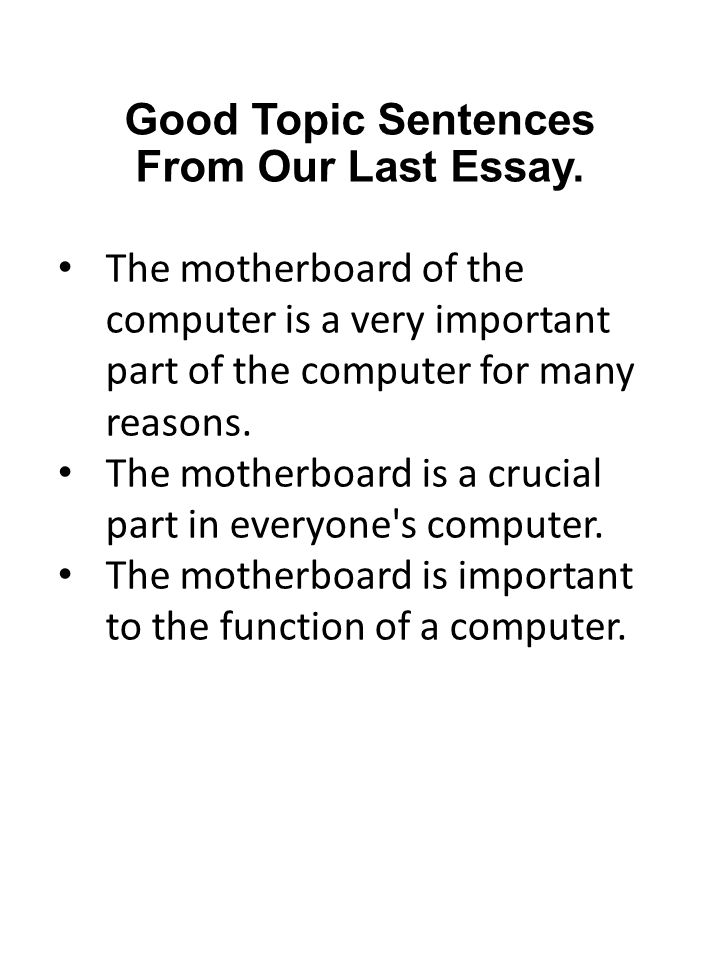 Write an essay about your computer