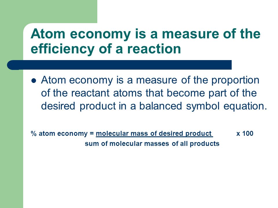 Chemistry Unit 2 Section 1 Isomerism Structural Isomers 12 Atom Economy