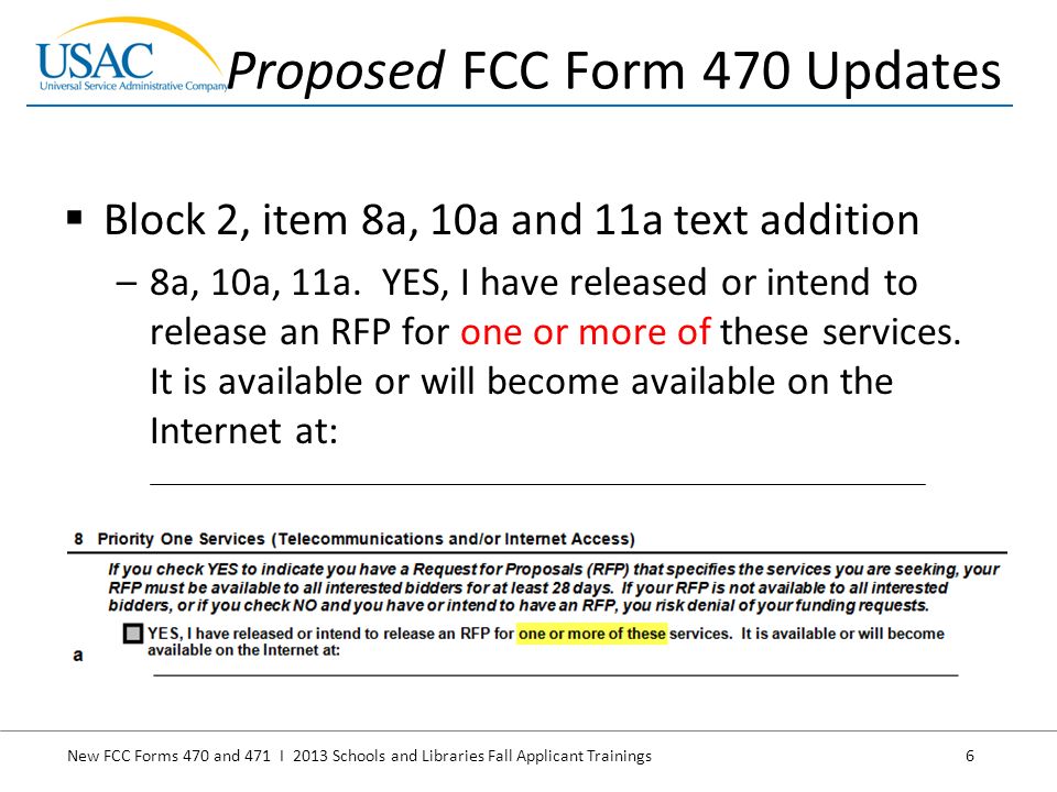new fcc forms 470 and 471 i 2013 schools and libraries fall fcc form 471